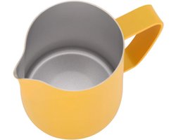 Melkopschuimer Kan - Barista Tool Koffie - Latte Art Maken - Precisie Uitloop Ontwerp - 600 ml - Geel