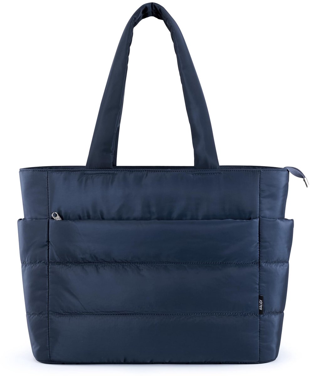 SnelShoppen - Gewatteerde Draagtas voor Vrouwen, Grote Puffer Crossbody Handtas, Zachte Donzige Schoudertas, Lichtgewicht Reis, X-Large, Perfect voor