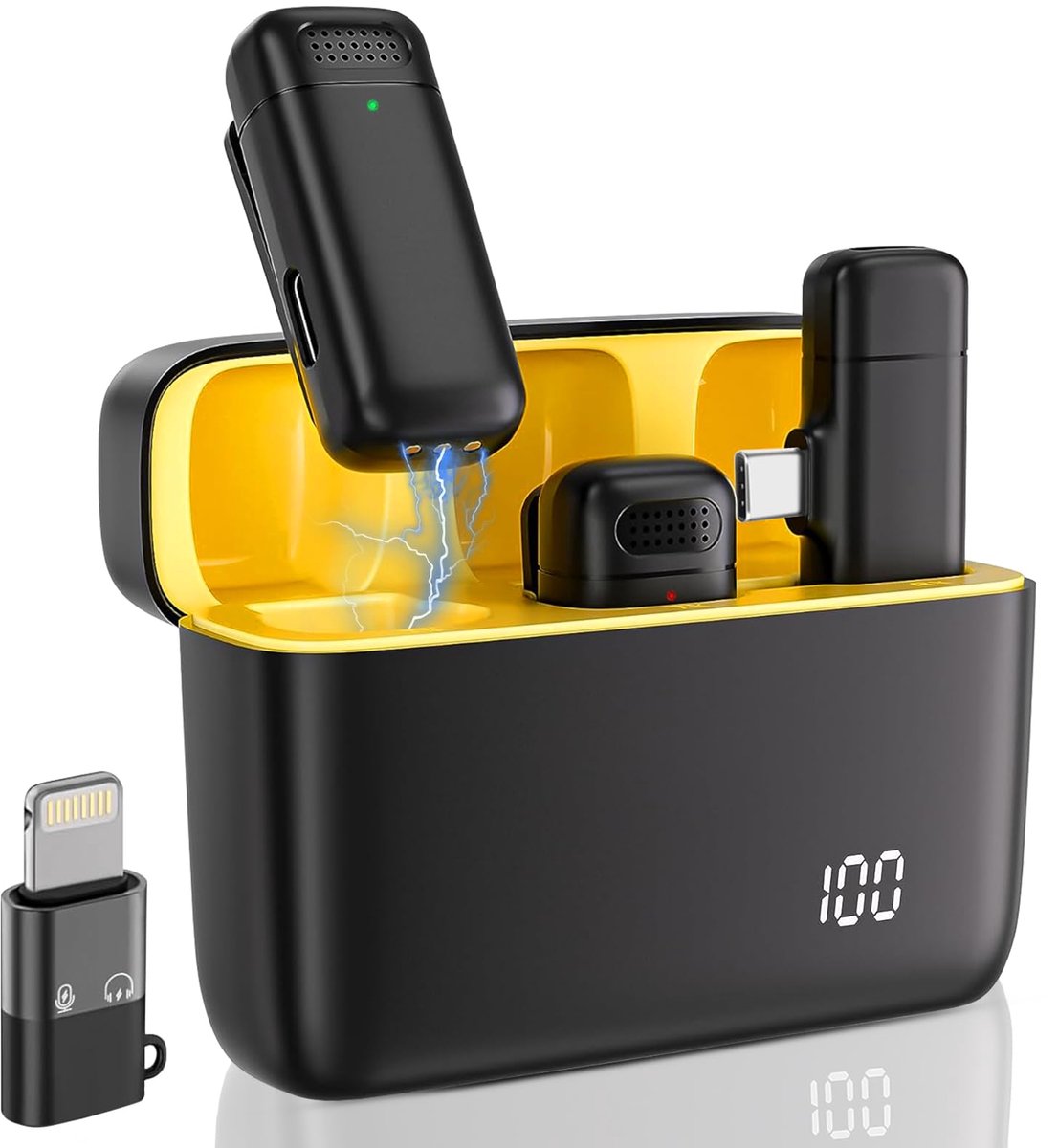 SnelShoppen - Professionele Lavalier-microfoon voor iPhone, iPad, Android, Laptop - Ruisonderdrukkende Mini-microfoon voor Video-opnames, Podcasts, Vl