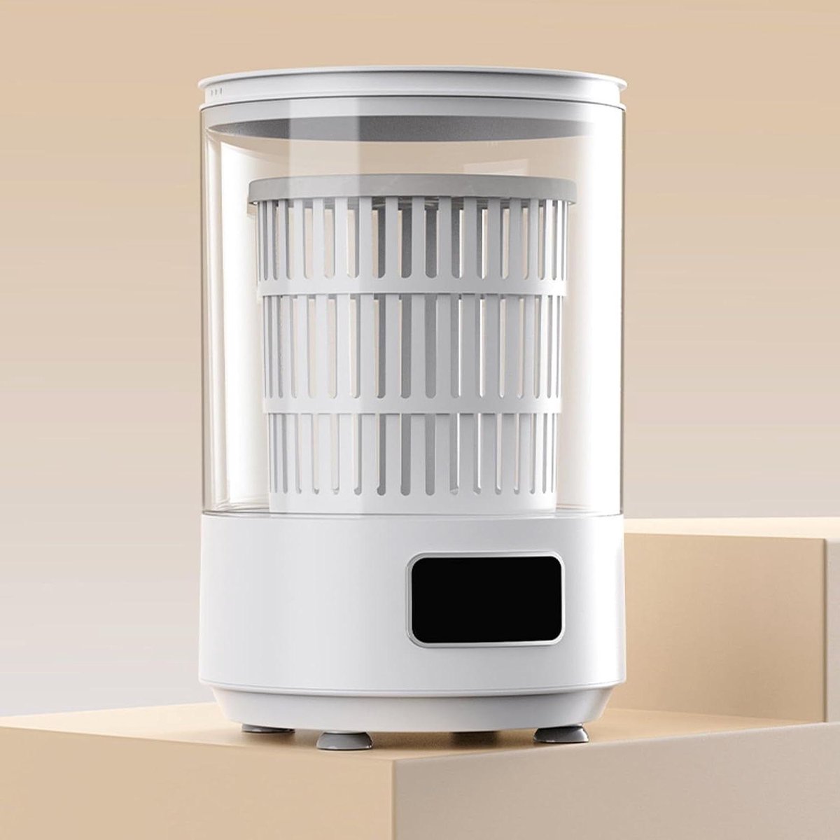 Draagbare Wasmachine Mini Wasmachine Centrifuge Ondergoed Sokken Wassen Handwas Simulatie 4 Liter Wit