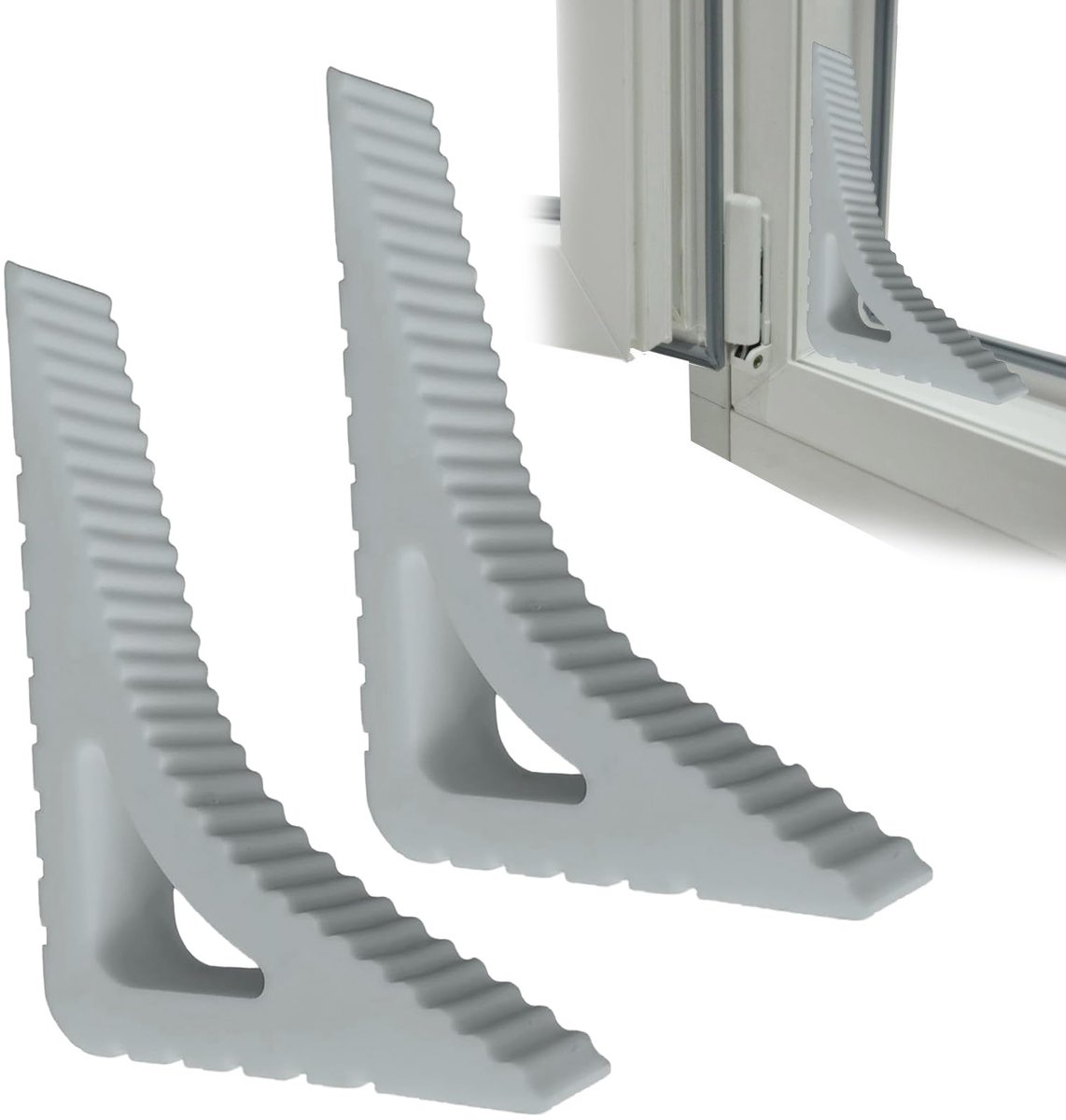 Dailygoods - Set van 2 Raamstoppers - Raamopenhouder en Ventilatiebeveiliging