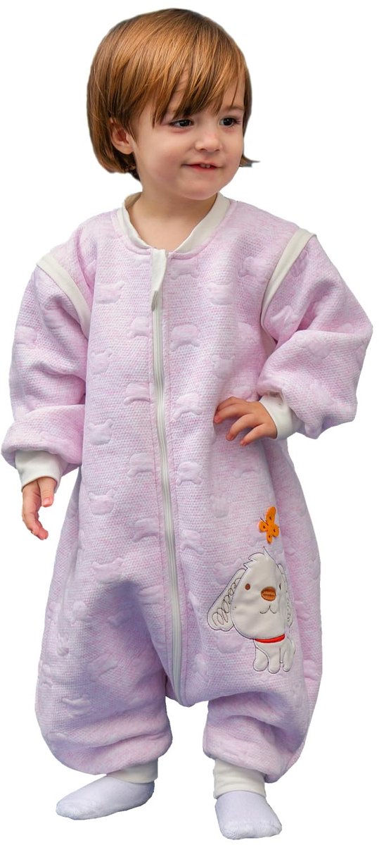 Dailygoods - Baby Slaapzak met Lange Mouwen en Voeten - Unisex Katoenen Slaapzak