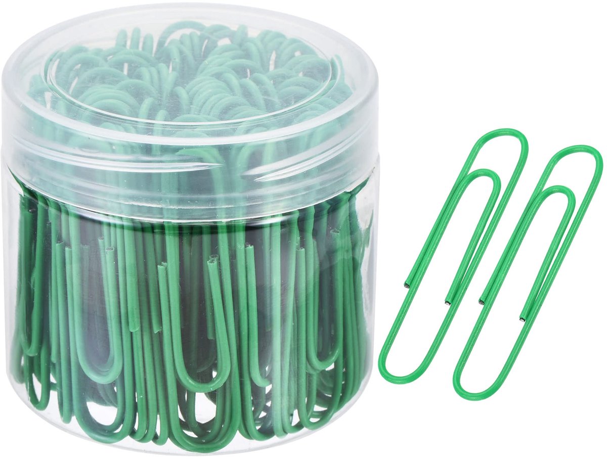 Dailygoods - 200 Stuks Paperclips - Kantoorclips met Glad Oppervlak in Doos