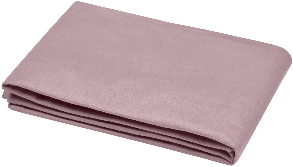 SnelShoppen - Dekbedovertrek 200 x 200 cm - 100% Katoen Oeko-Tex - Oudroze - Model Eden - Zacht en Comfortabel Beddengoed voor 2 Personen - Ideaal voo