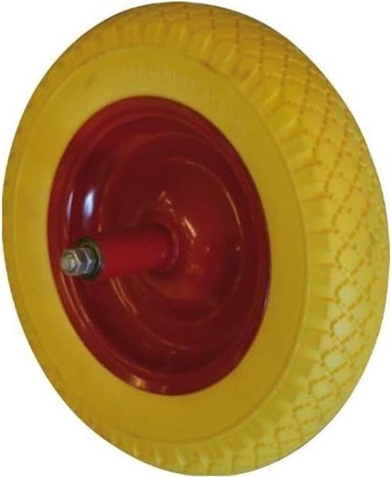 Compleet kruiwagenwiel Ø 350 mm met as 200 mm van Merkloos	 — afbeelding 3