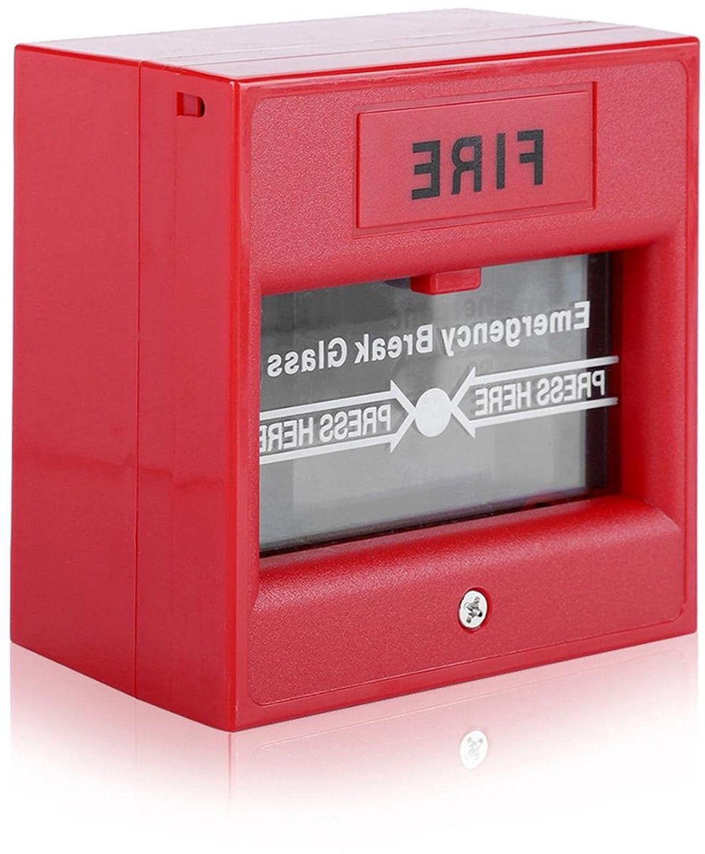 Noodknop - Alarmknop Paniekknop - Veiligheid Activeren - Breekbaar Glas Ontwerp - 8.7 x 8.7 x 5 cm - Rood