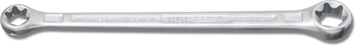 Dubbele Torx Dop - Ster Dop Buitenkant Torx - Vastzetten Schroeven - Recht Design - 14x18 mm - Chroom