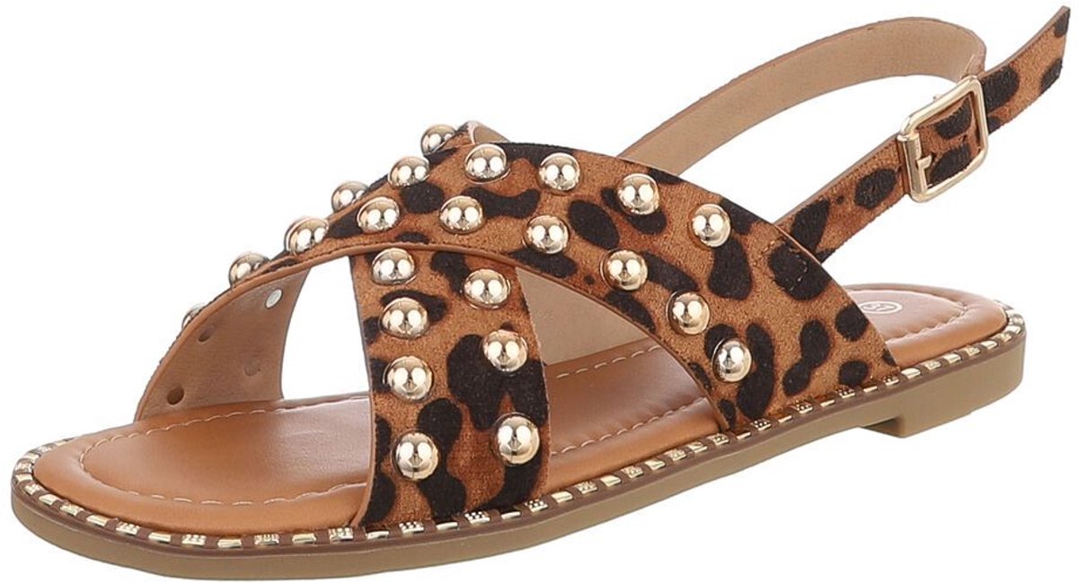 Sandaal met studs en gesp - dames casual Mt:39