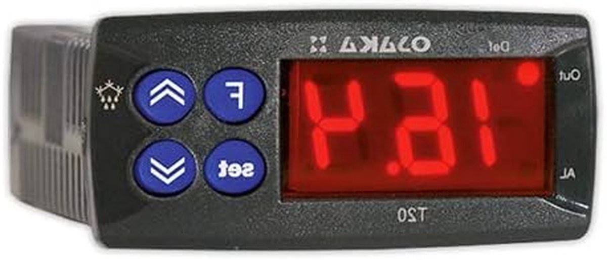 Digitale thermostaat - Temperatuurregelaar - Verwarming regelen - Ontdooi functie - 32x74x65 mm - Zwart