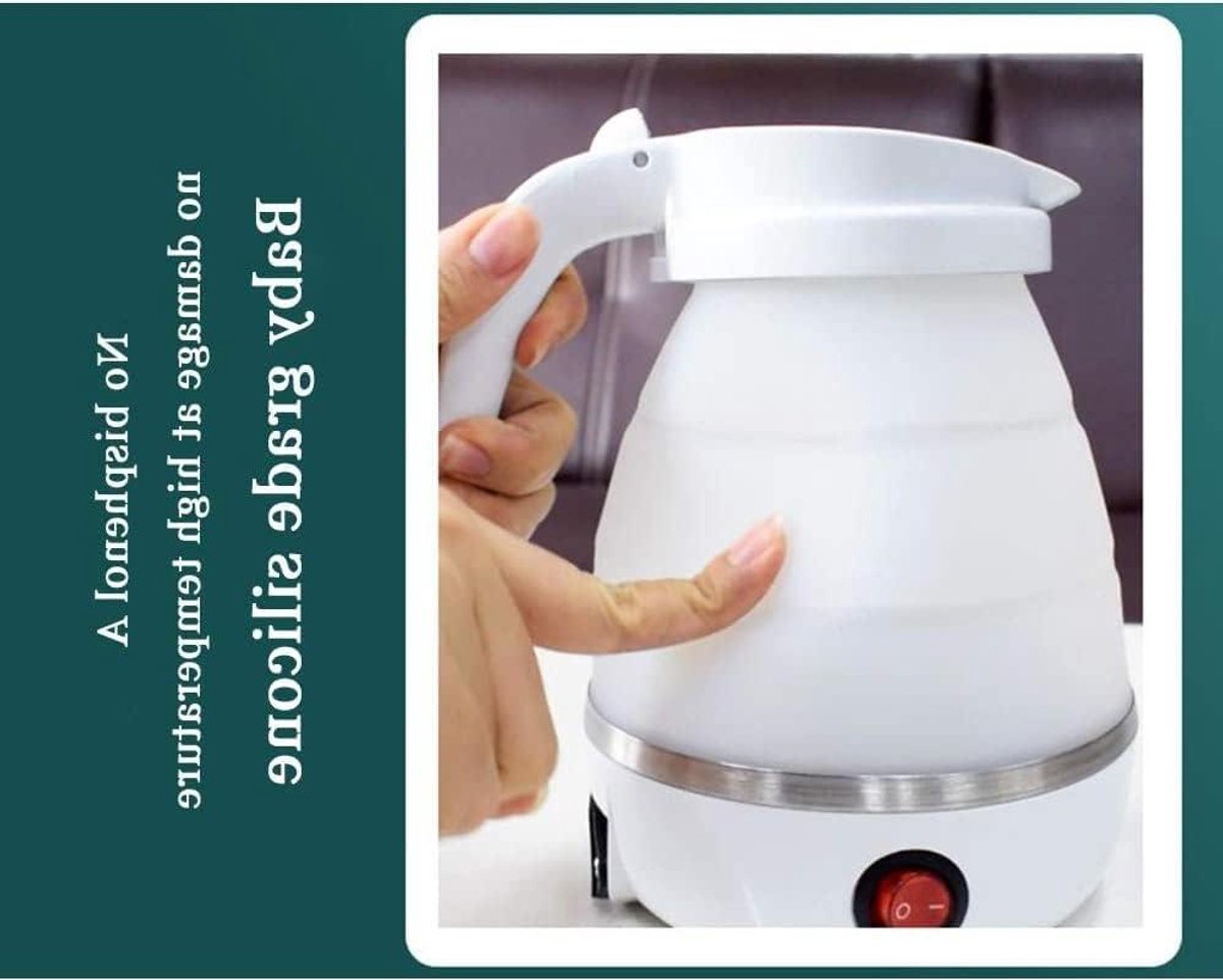 Opvouwbare Waterkoker - Camping Waterkoker Elektrisch - Reizen en Kantoor - Dubbele Spanning - 600 ml - One Color