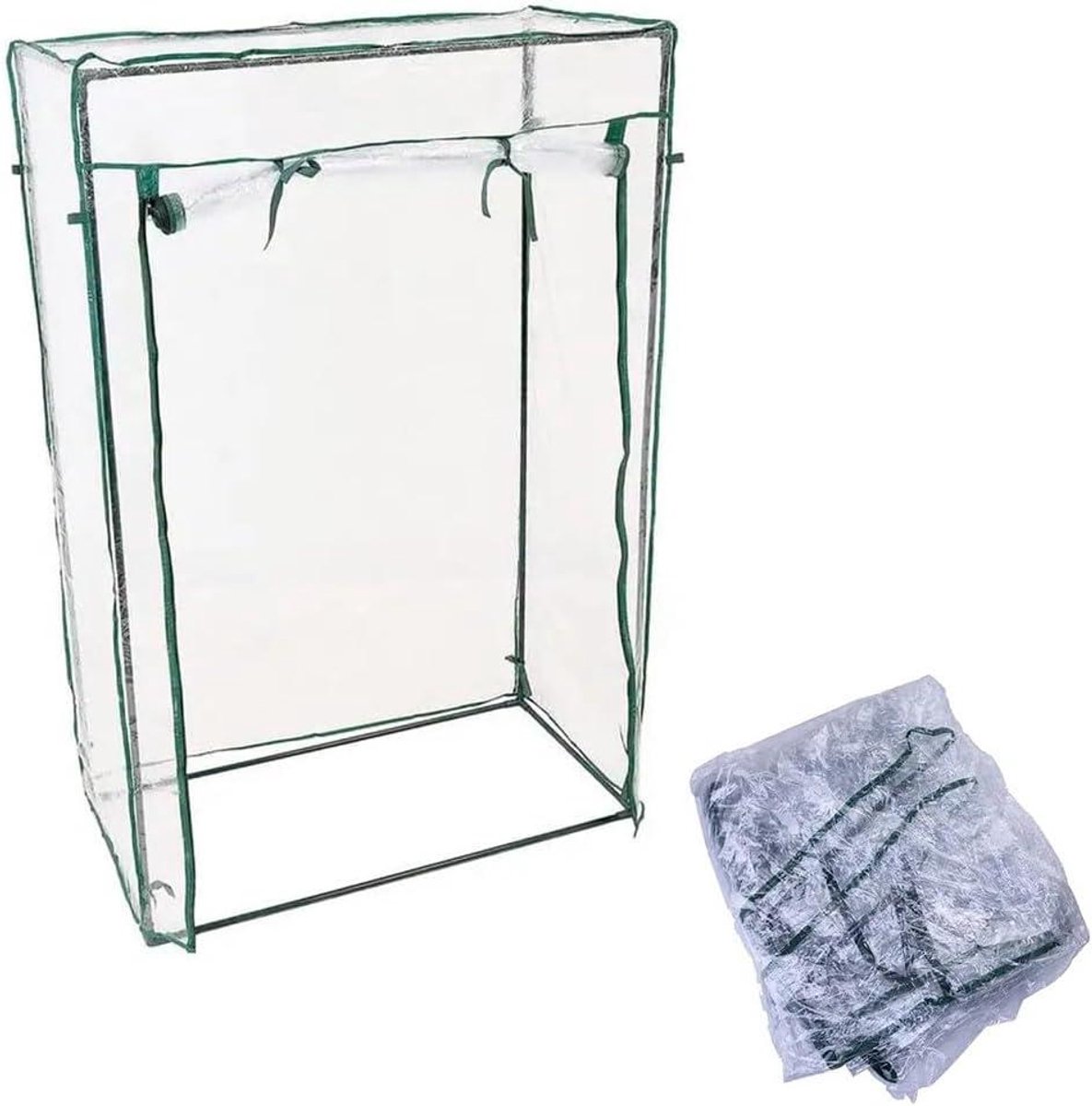 Tuin Kas Hoes - Planten Beschermhoes - Planten Beschermen - UV-bestendig PVC - 100x50x150 cm - Transparant