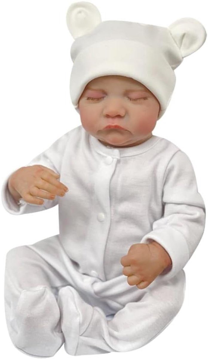 Reborn Baby Pop - Levensgetrouwe pop Nieuwgeboren pop - Kinderspeelgoed - Handgeschilderd haar - 48 cm - Niet gespecificeerd