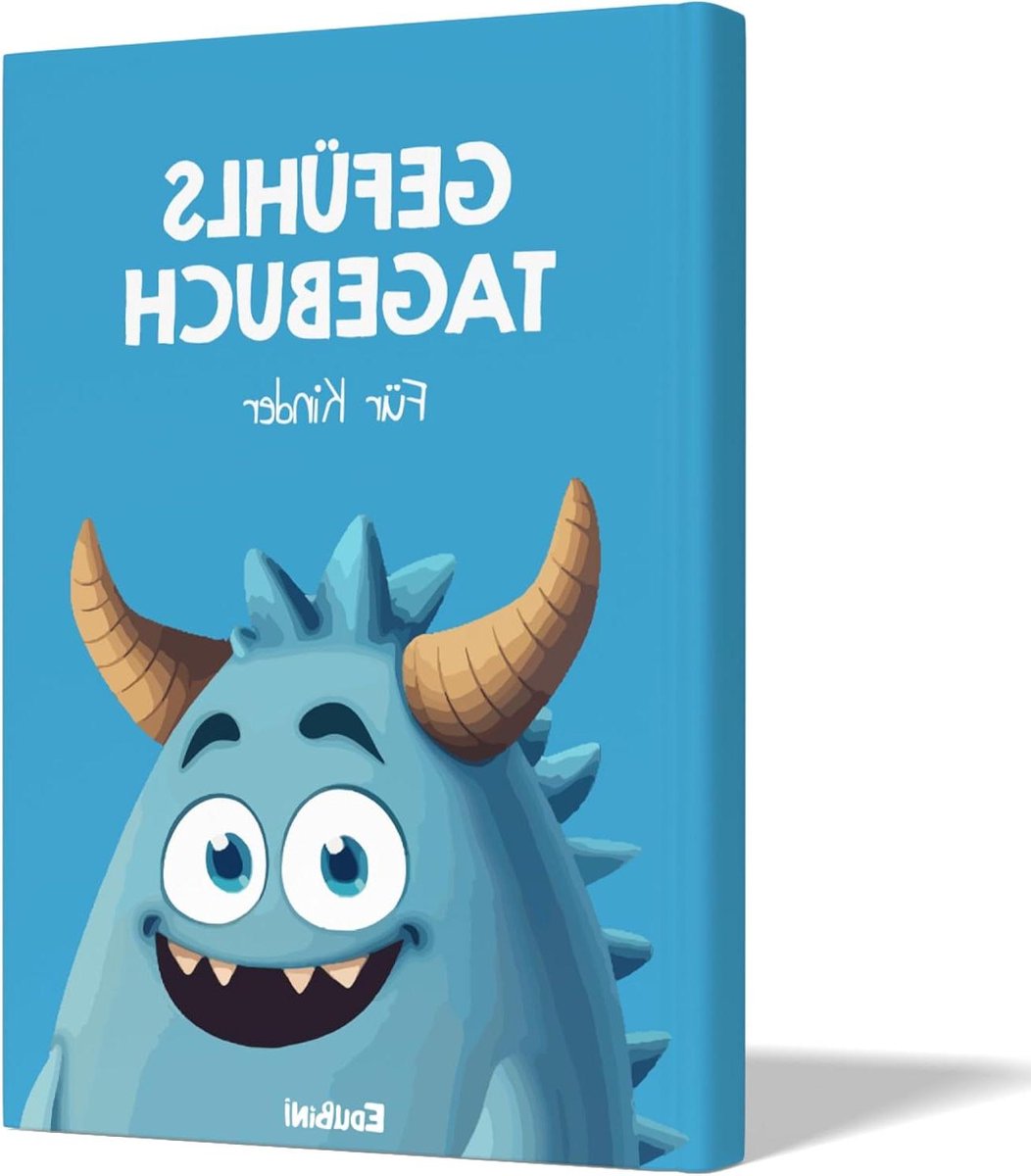 Gevoelensdagboek voor kinderen - Emotie boek - Gevoelens begrijpen - Met puzzels - A5 formaat - Blauw