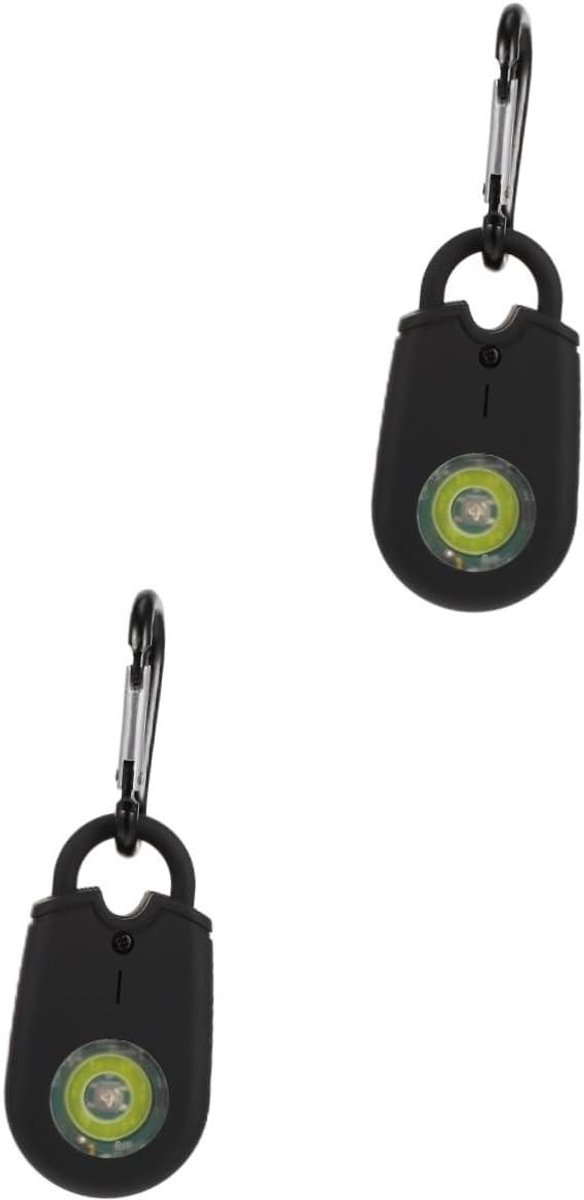 Persoonlijk Alarm - Noodalarm Veiligheid - Zelfverdediging - 125 Decibel Geluid - 7 x 3.6 x 2.8 cm - Zwart