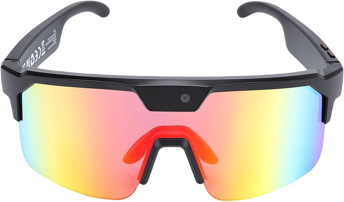 Slimme Bril - Camera Bril - Handsfree Opnemen - AI Vertaling - 1200P HD - Zwart