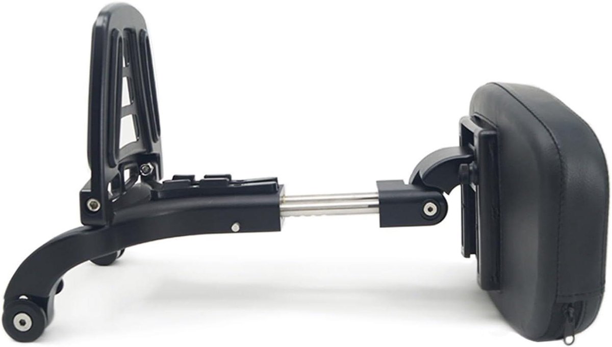 Motorfiets Rugleuning - Passagierssteun Achterbankkussen - Comfortabel Rijden - Waterdicht PU-leer - Universele pasvorm - Zwart