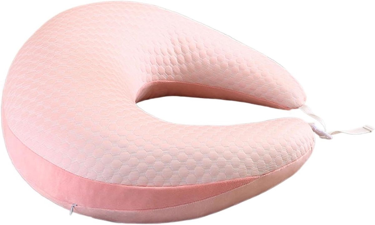 Leuning Kussen - Armsteun Pad - Comfortabel Lezen - Ergonomische Ondersteuning - 60x55x20cm - roze