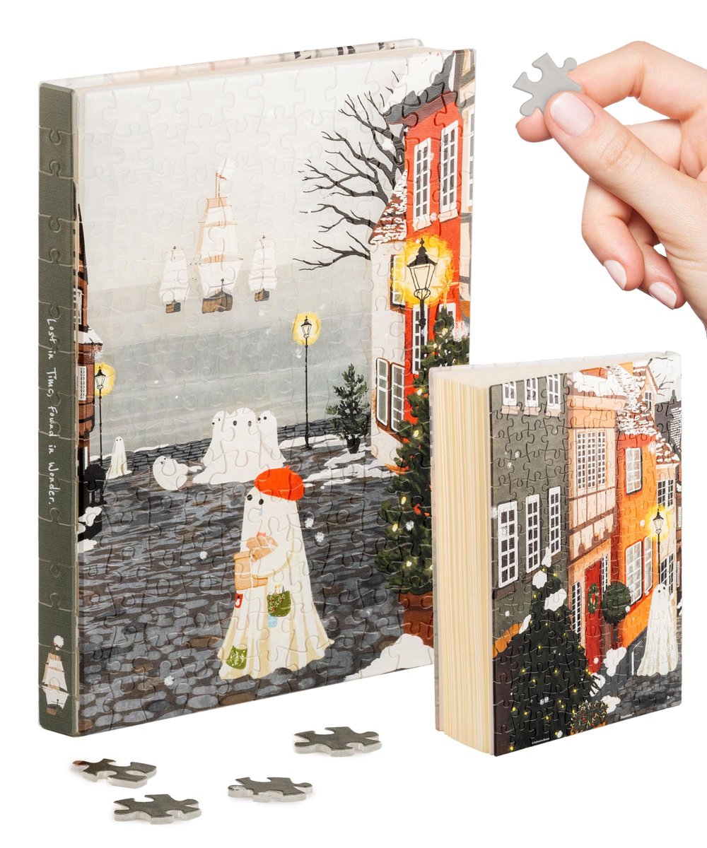 SnelShoppen - A5 Puzzel Journal met 329 Stukjes - Creatieve Boekhoes, Inclusief Notitieboek, Penhouder & Bladwijzer - Perfect Cadeau voor Puzzelliefhe