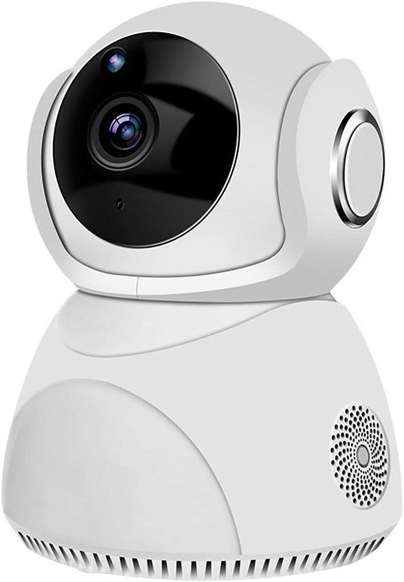 Binnencamera 360 - Beveiligingscamera Wifi - Huisdieren Monitoren - Tweeweg Audio - 10 meter - Wit