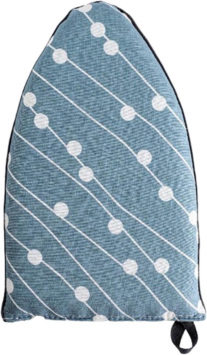 Strijkdoek met Spons - Stoomhandschoen Strijkplank - Kleding Stomen - Hitte- en Vlekbestendig - 25x15x2.8 cm - Stippen