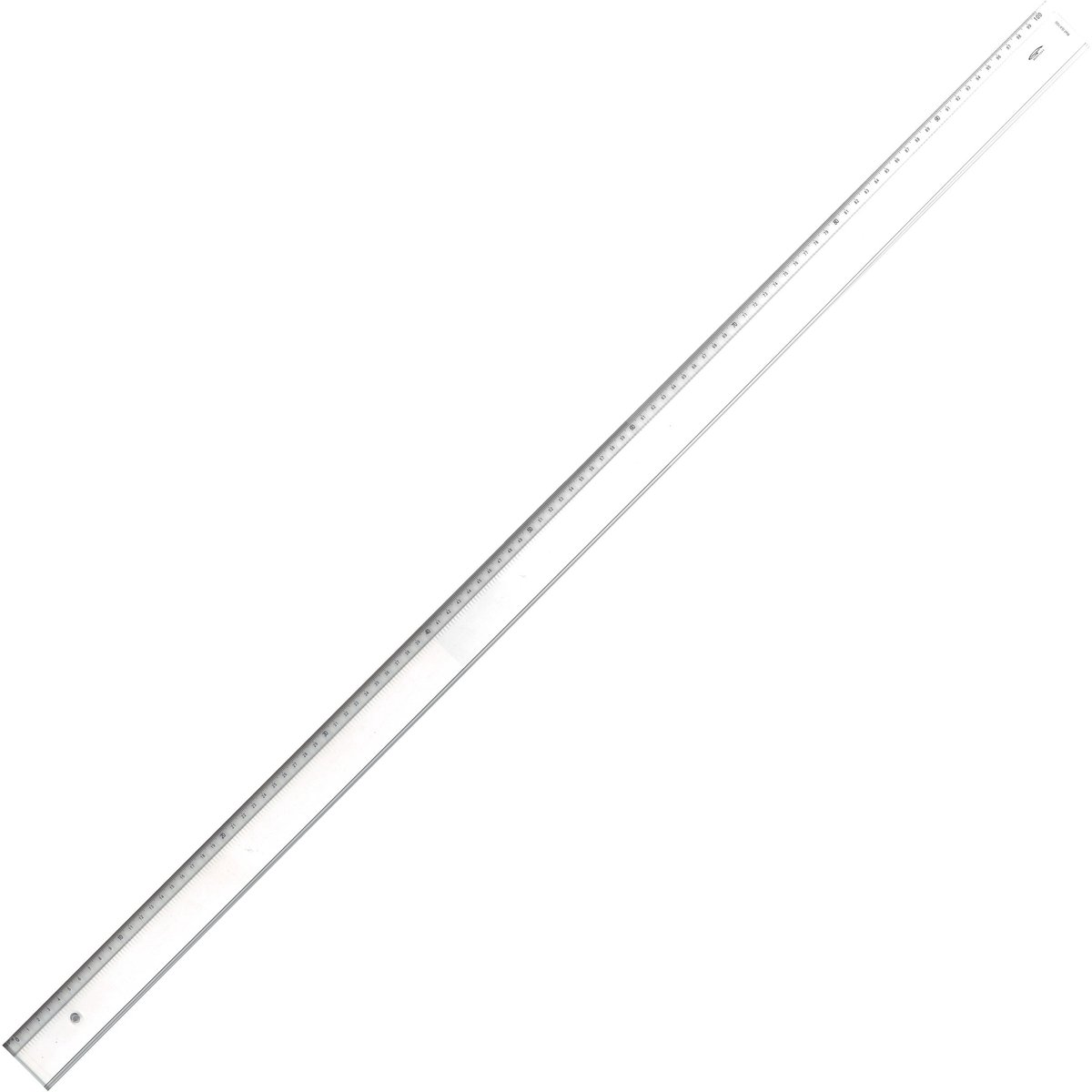 SnelShoppen - Graphoplex Liniaal 100 cm Transparant Gegradueerd - Afgeschuind, Vlekbestendig, Anti-Reflectie Leeszone voor Overtrekken, Meten, Tekenen