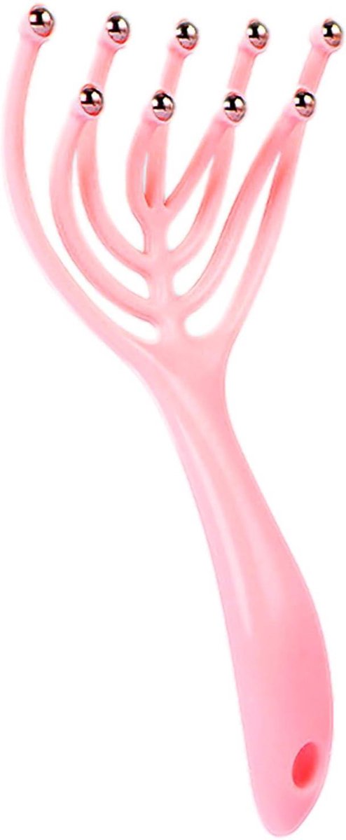 Hoofdmassager Spider - Hoofd Haar - Ontspanning Spieren - 360 Graden Ballen - 20 x 19 cm - Zilverkleurig
