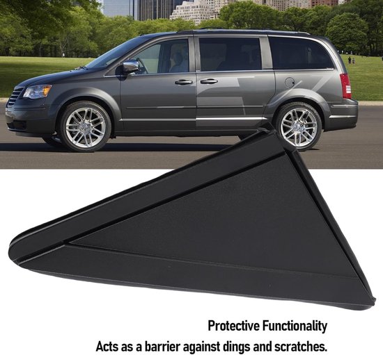 Spiegel Triangle Trim - Zijspiegel Paneel - Auto Exterieur Verbeteren - Duurzaam Weerbestendig Plastic — afbeelding 3