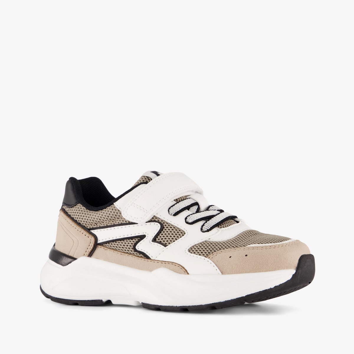 Blue Box jongens sneakers beige wit - Maat 37 - Uitneembare zool