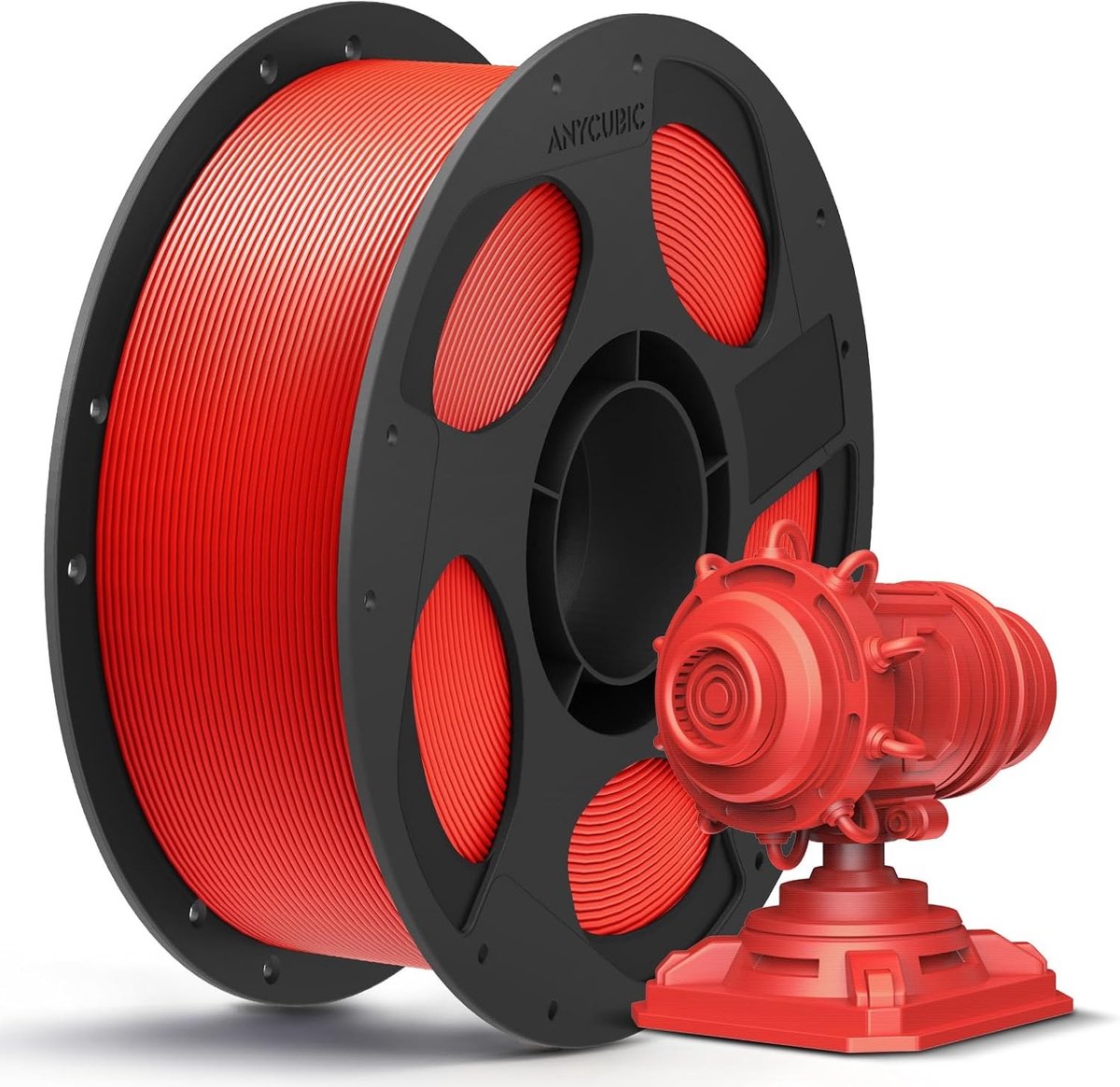 3D Print Materiaal - PLA Plus - Modelbouw - Hoge Weerstand - 1.75 mm Diameter - Helder Rood