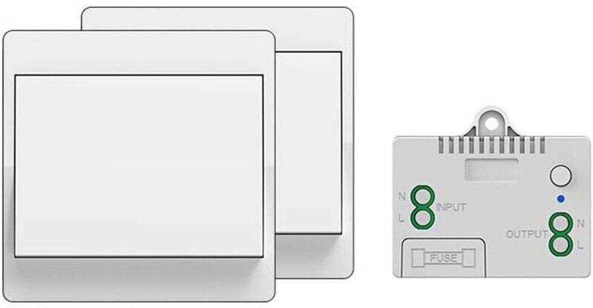 Zelfvoorzienende draadloze schakelaar, batterijloos, draadloze afstandsbediening voor verlichting en elektrische apparaten, waterdicht en veilig, enz.