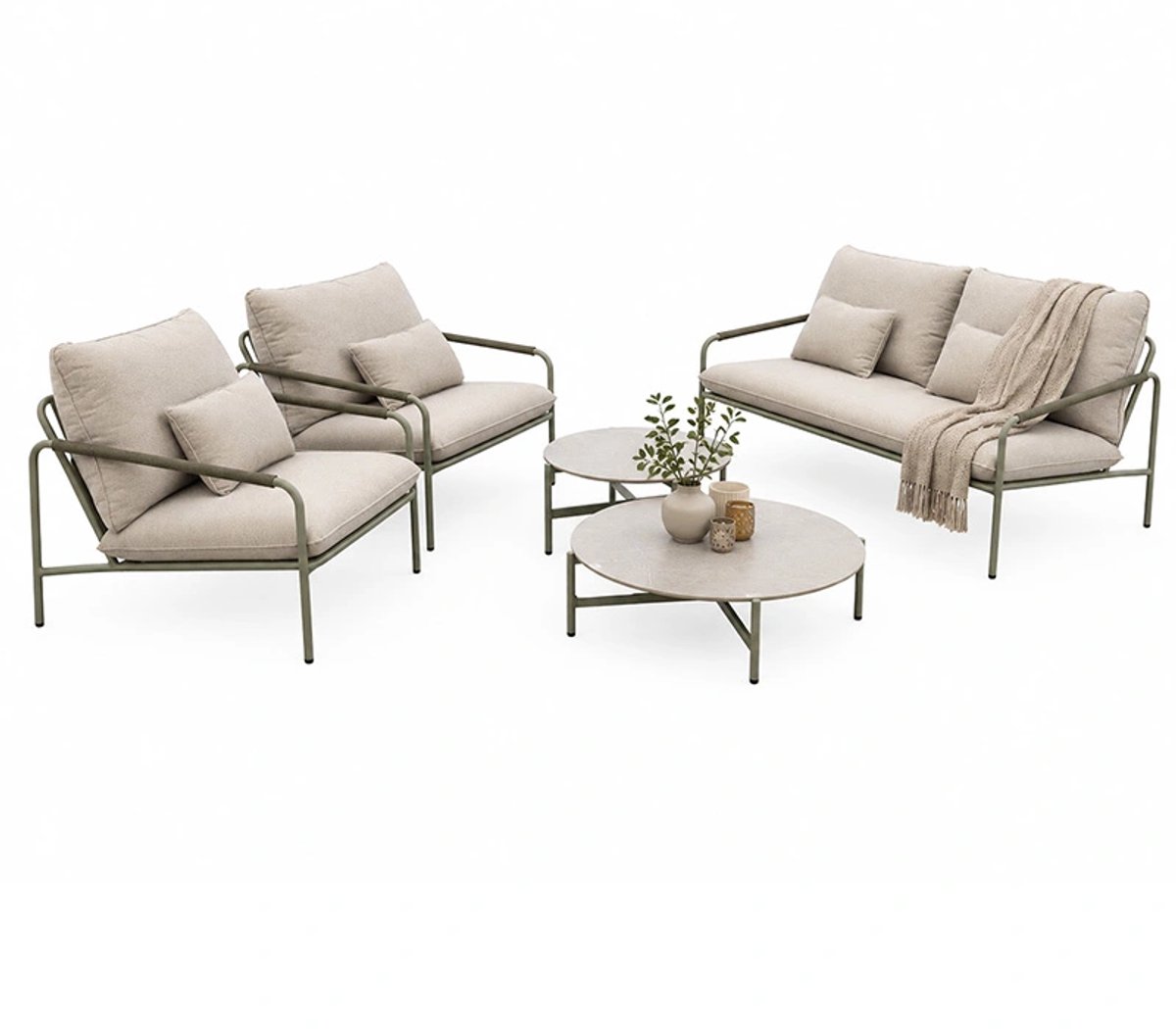 Emilio Sofa Loungeset - Vintage Green