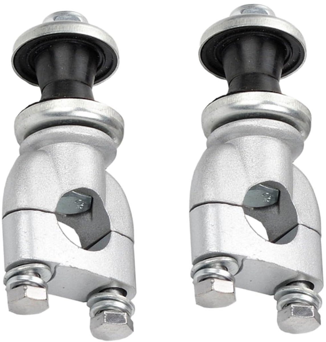 Motorfiets Stuurverhogers - Stuurklemmen Verhoging - Rijcomfort Vergroten - Universele Pasvorm - 10.5x5.1cm - Zilver