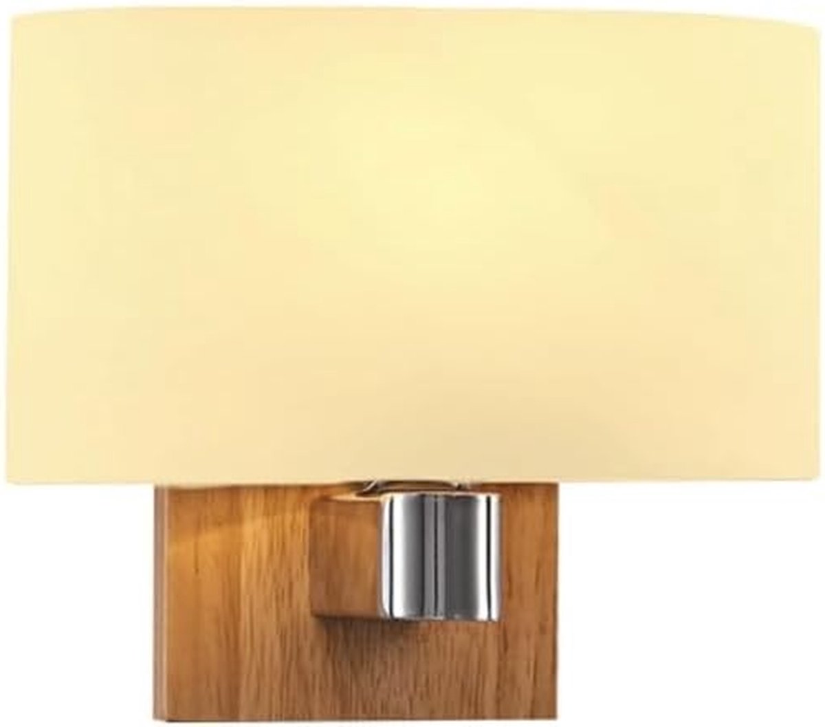 Moderne Wandlamp - Houten Verlichting - Sfeerverlichting Creëren - Metaal en Hout Design - 107 sqft - Houtkleur