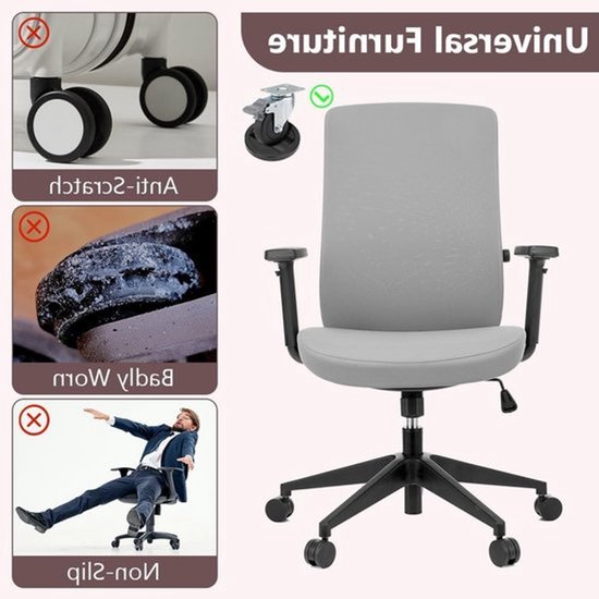 6 Stuks Bedwiel Stopper, Meubelwielen Beschermers, Antislip Voeten voor Vloerbescherming, Geschikt voor Stoelen, Banken en Tafels (Zwart) — afbeelding 5