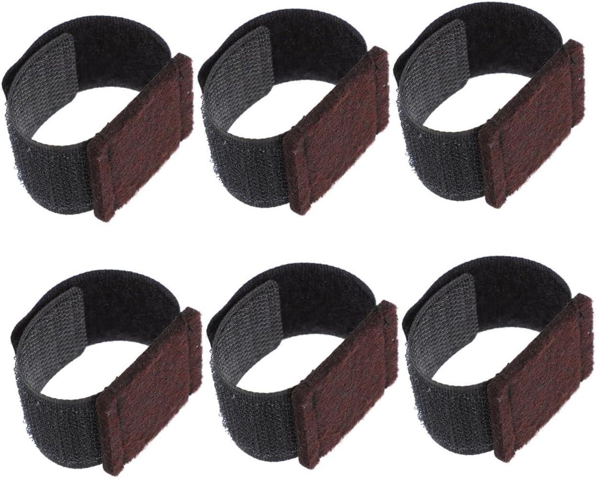 Meubelpootbeschermers - Stoelvloerbeschermers - Meubels Beschermen - Krasbestendig Dempend - 6 Stuks - Zwart