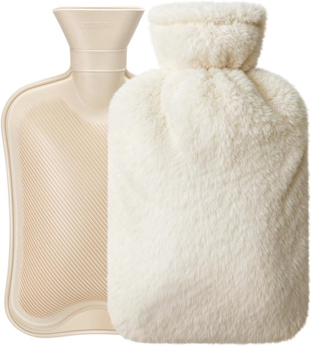Fleece Warmwaterkruik van 2 Liter voor Koude en Warme Therapie, Ideaal voor Rug- en Nekpijn Verlichting