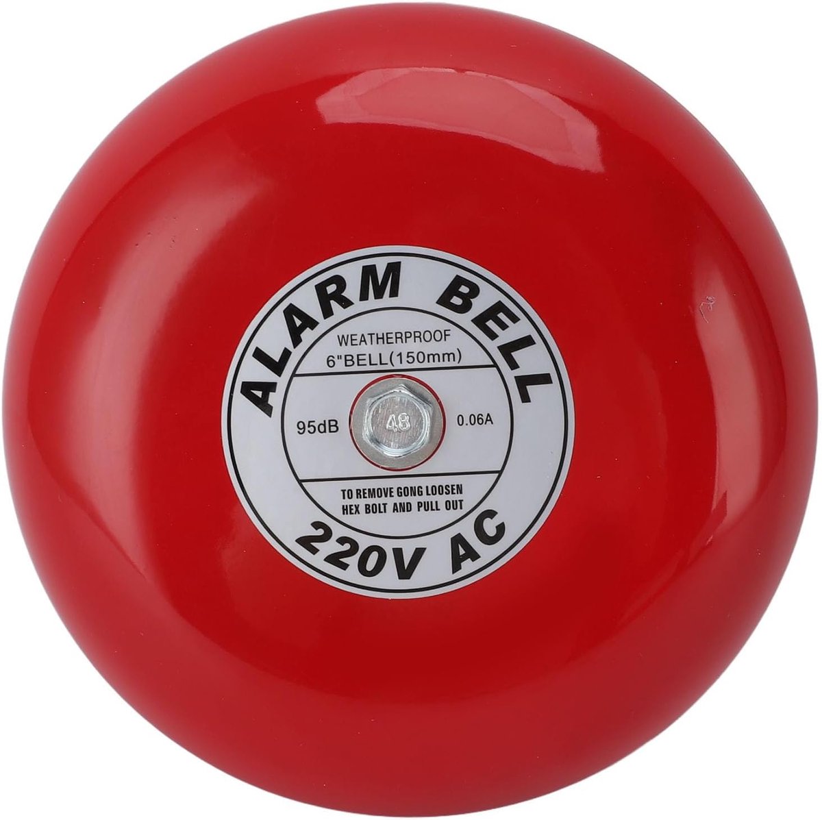 SnelShoppen - Brandalarmbel Hoge Gevoeligheid Super Luide Geluid Elektrische Ronde Alarm Bel voor School Fabriek 220V AC