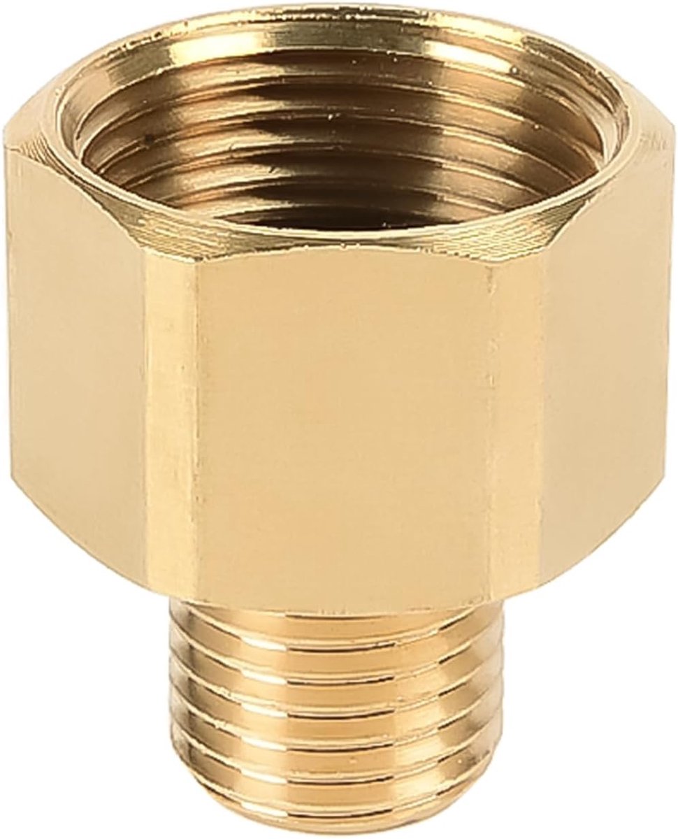 SnelShoppen - Hoge Druk Reiniger Adapter 22mm Vrouwelijk naar 14mm Mannelijk, Messing Afdichtingen Koppelstuk, Waterpijp Slangverbinder, Tuin en Huis