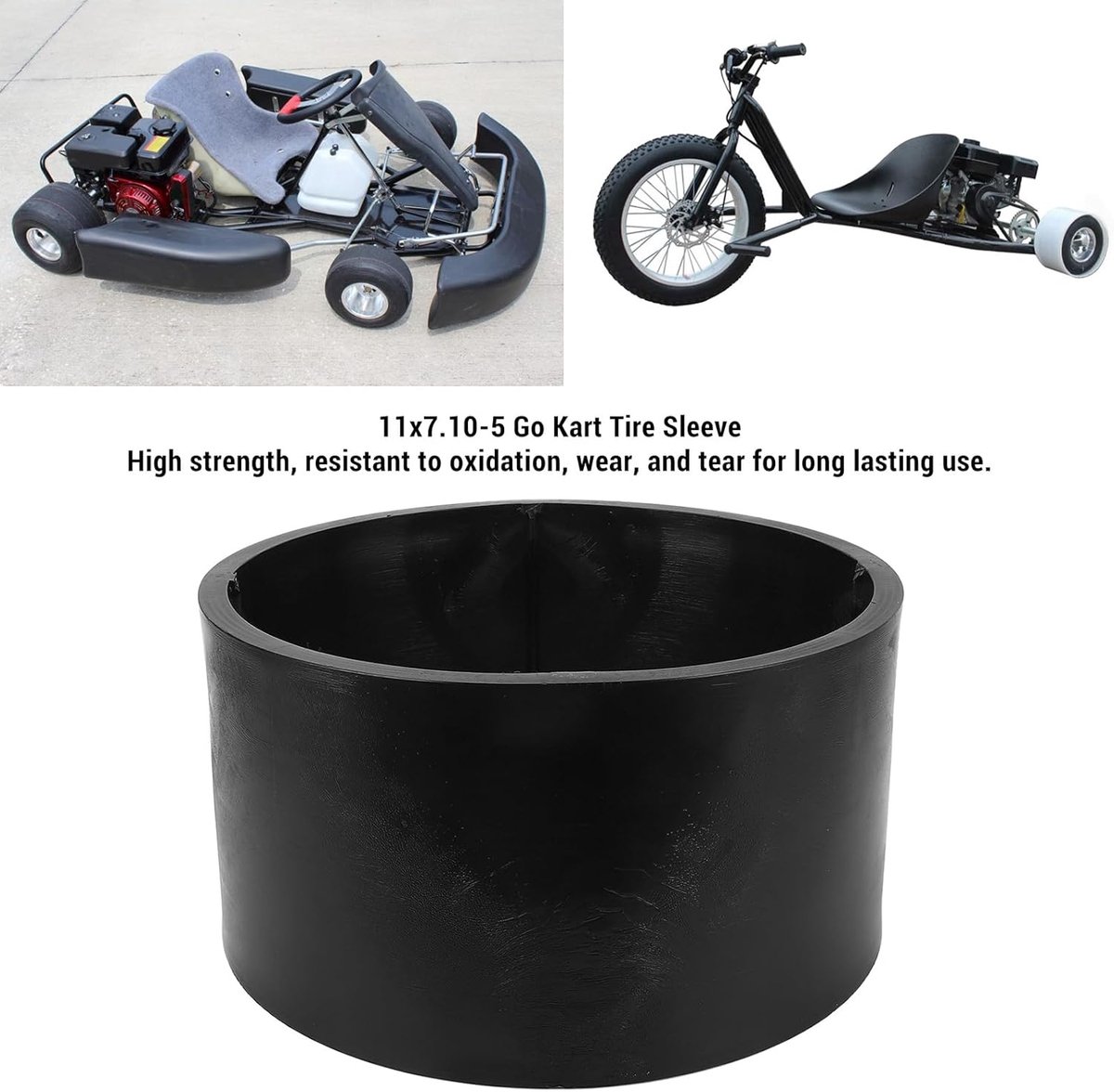 Go Kart Bandenhoes 11x7.10-5 - Stabiele PVC Bandenkleed - Veilig en stevig - Voor drifttrikes - SnelShoppen