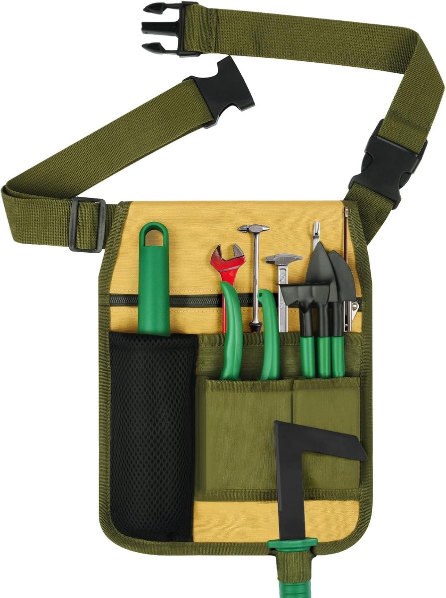 SnelShoppen - Aucuu Gereedschapstas, Heuptas voor Meerdere Elektriciens Gereedschappen, Unisex Gereedschapsgordel, Tuinwerk Gereedschapsgordel voor Me
