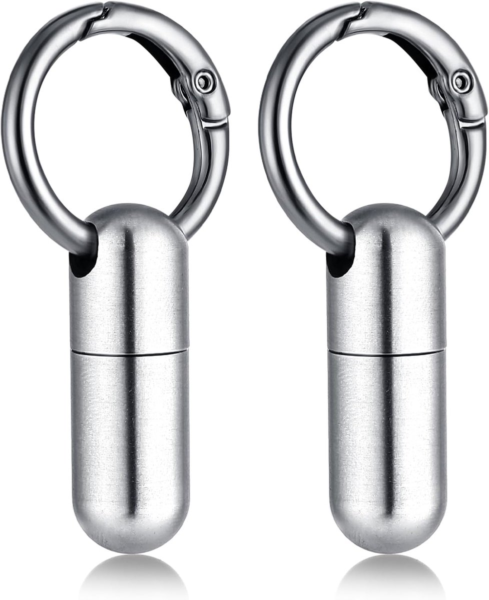 Qianyu 2Pcs Small Pill Case Micro Keychain Pill Holder Portable Waterproof Container Small Pocket Medicine Organizer - ShopVlot