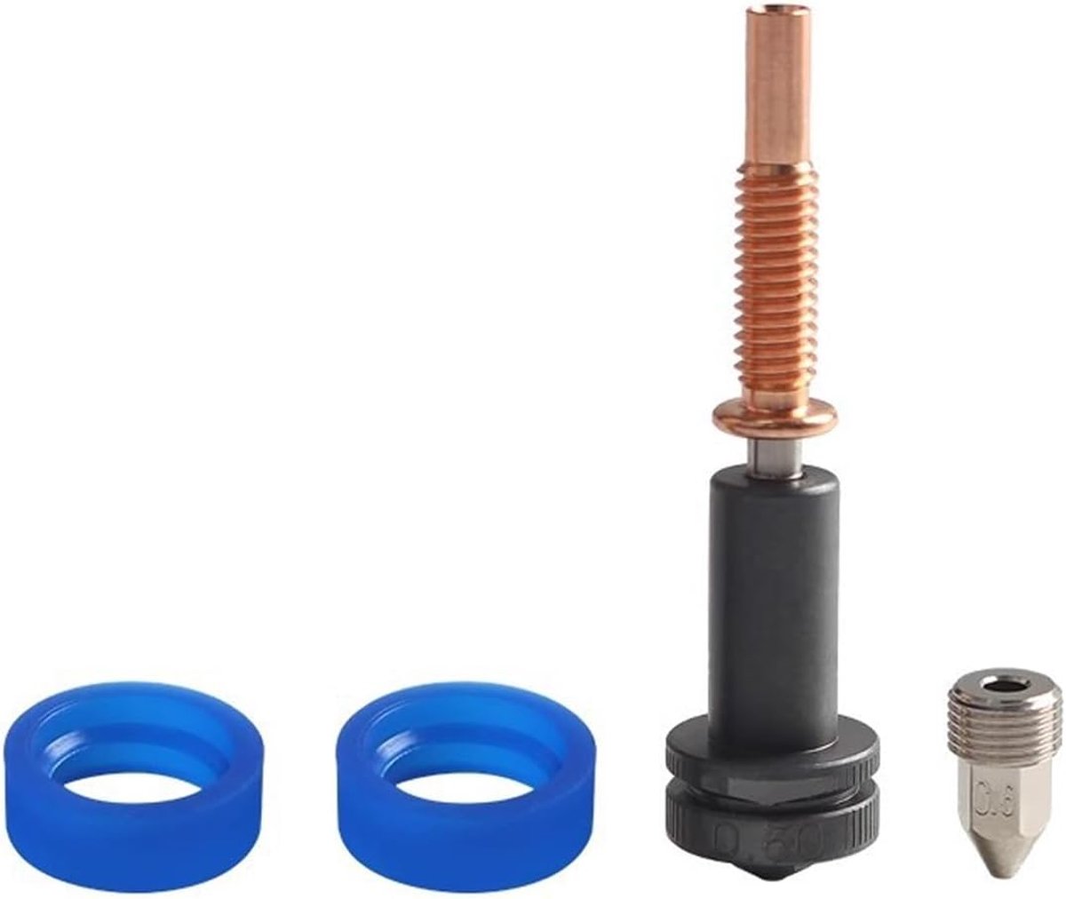 SnelShoppen - 3D Printer Nozzle 0.6mm Snelle Verwisseling Harden staal Titanium TC4 Koper Hittebestendig voor Hotends Extruders