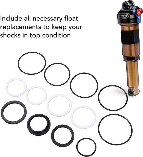 SnelShoppen - 13PCS Schokdemper Onderhoudskit Rubberlucht Float Vervangingen voor DPS DPX2 - Trillingsdempelkit voor Glad Rijden, Schokservicekit Floa van Snelshoppen — afbeelding 5