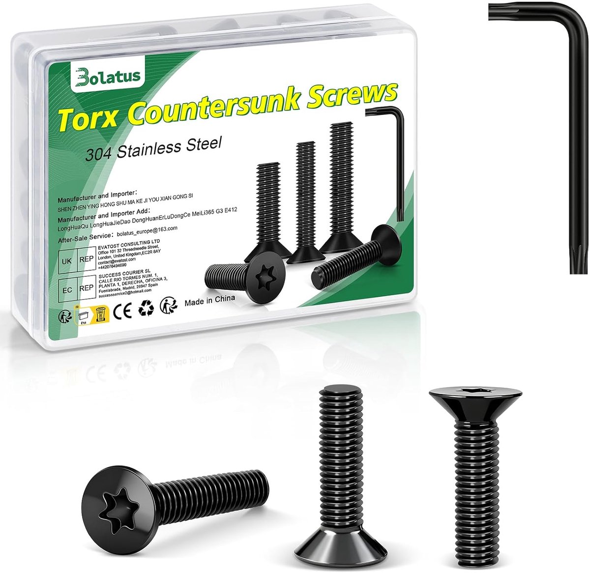 SnelShoppen - 50 Stuks M3 x 8 mm RVS Schroeven, Verzinkte Kop Schroeven met Torx Sleutel, Duurzaam en Roestvrij, Voor Meubels, Machines, Buiteninstall