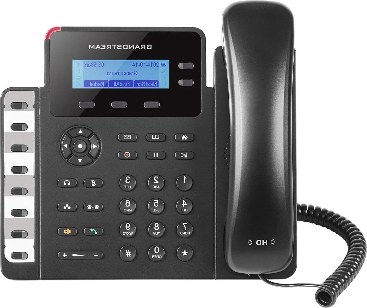 IP Telefoon - VoIP Telefoon Zakelijk Telefoon - Kantoor Communicatie - Met PoE - 132x48 pixels LCD - Zwart