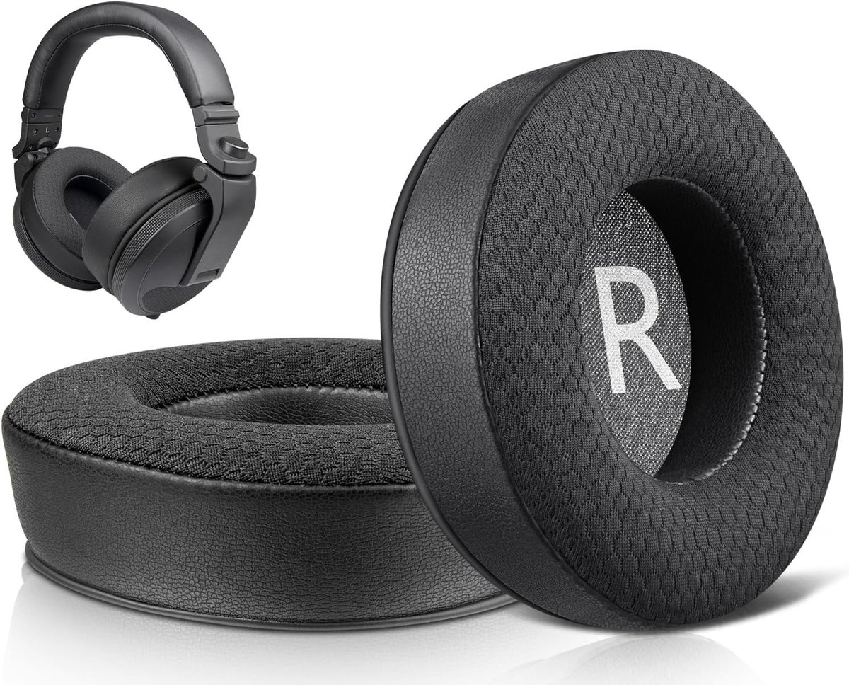 Vervangende Oorkussens voor Pioneer DJ Hoofdtelefoons HDJ-X5, HDJ-X7 en HDJ-X10, Comfortabele Earpads met Geluidsisolatie en Duurzaam Schuim