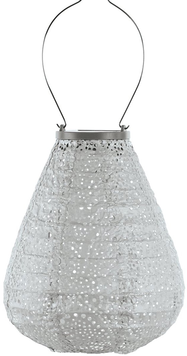 Lumiz Solar Tuinverlichting - Tuinverlichting op zonne energie - Buitenlampjes - Tuinverlichting op zonneenergie - Buitenverlichting - Buitenlamp - Decoratie - Paisley Tulip - 20 cm - Zilver