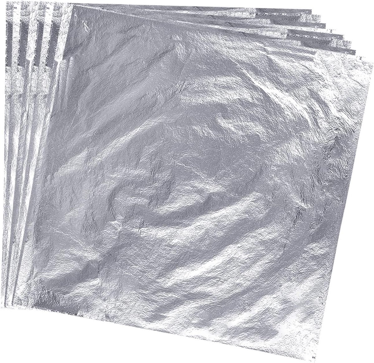 Imitatie Blad 100 Stuks 14x14cm - Zilver - Perfect voor Creatieve Projecten - ShopVlot
