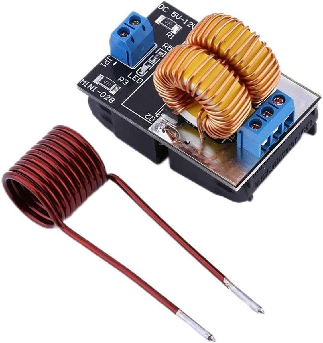 SnelShoppen - Inductie Verhittingsmodule 5V-12V, 120W Inductie Verwarmingsbord met Spoel voor Keuken en Doe-Het-Zelf Projecten