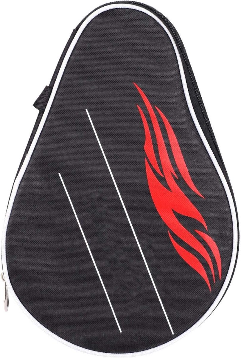 SnelShoppen - Ping Pong Tas - Duurzame Ping Pong Racket Tas - Schokbestendig - Handige Polsband - Voor Tafeltennis Racket en 3 Ballen - Ideaal voor Sp
